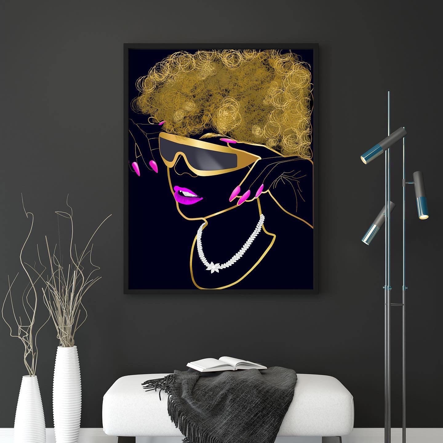 Diamond Queen Acrylic Print
