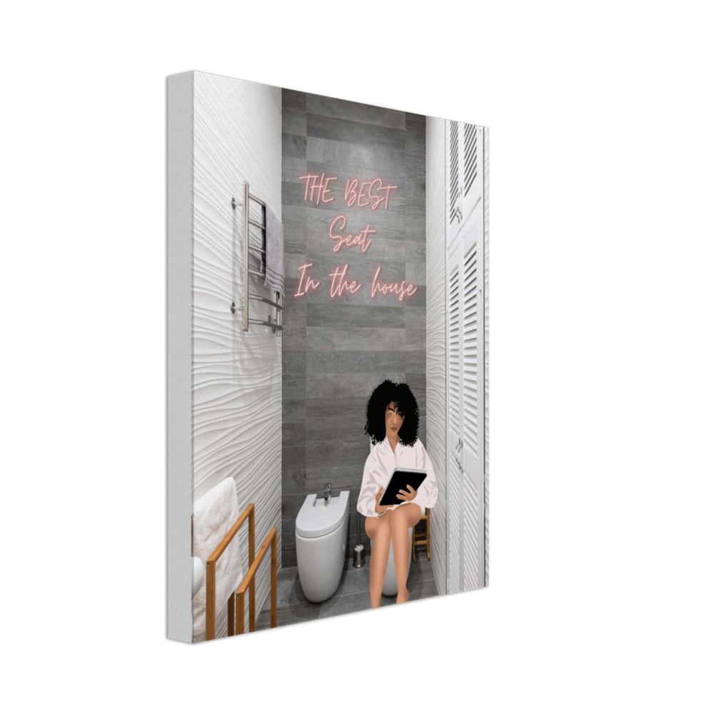 The Best Seat in the House Canvas(Gold Frame)