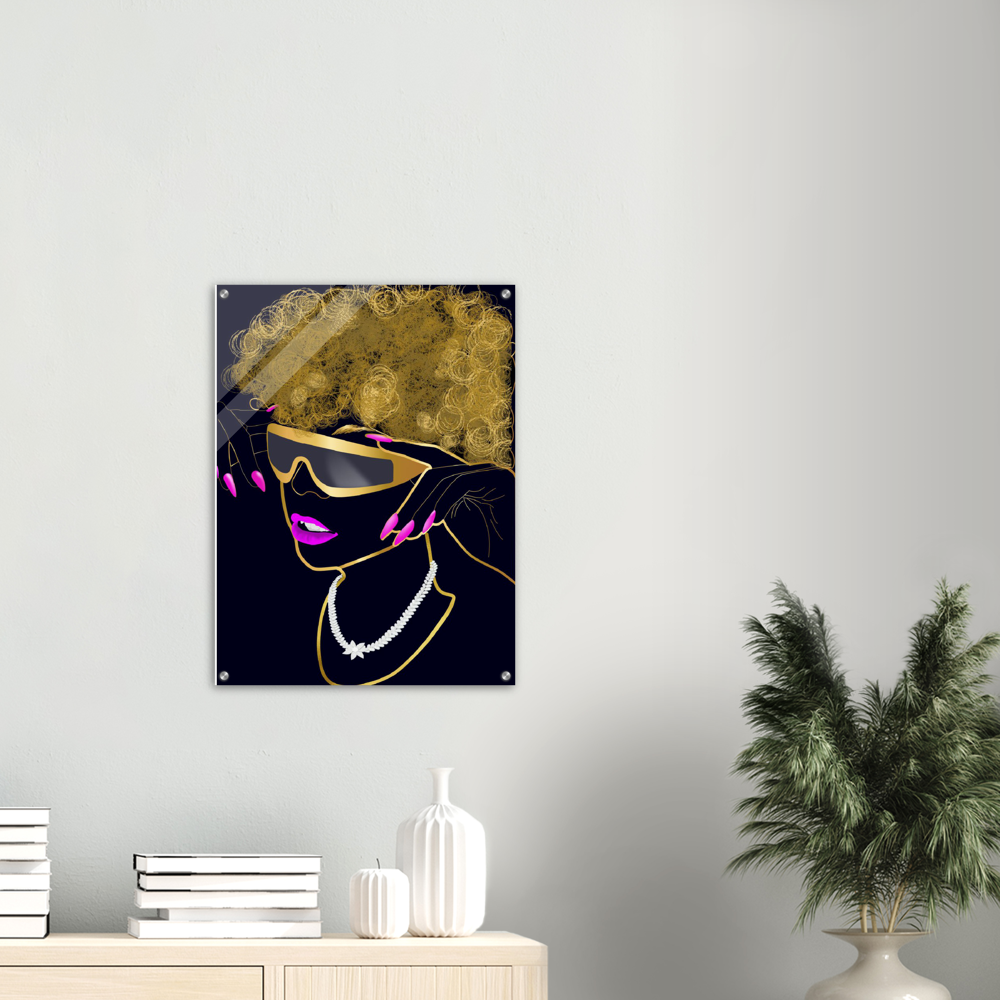 Diamond Queen Acrylic Print