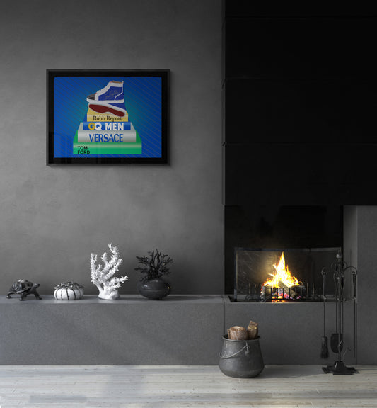 Just for Kicks Fashion Framed Poster