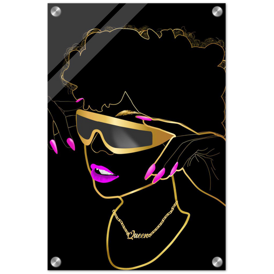Queen Acrylic Print (Outline)